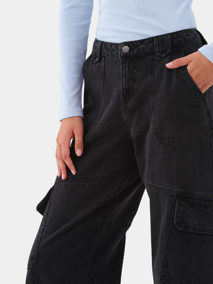 No Boundaries Wide Leg Cargo Pants Womens