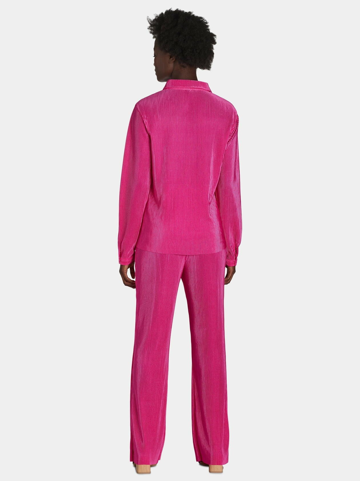 Nine.Eight Womens Plisse Pleat Shirt and Pants Set 2-Piece