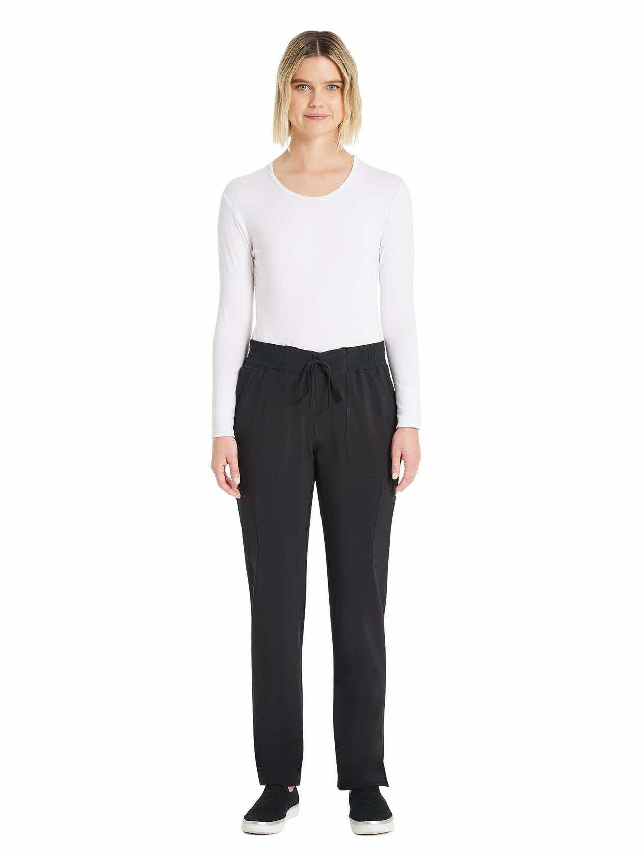 Scrubstar Womens Antimicrobial Premium Performance Leg Pant Black Size 2XL