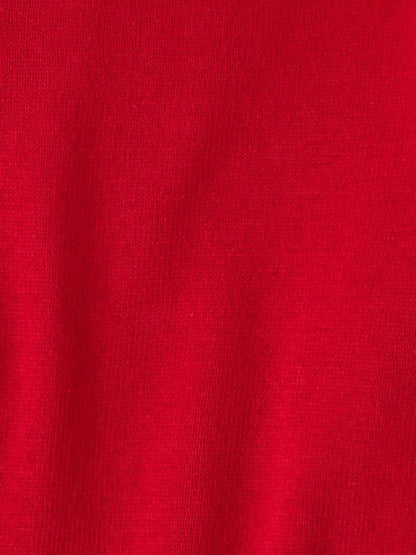 The Childrens Place Boys Long Sleeve Solid V-Neck Sweater Classic Red Size L