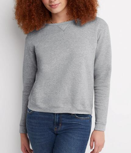 Hanes EcoSmart Womens Fleece Sweatshirt V-Notch