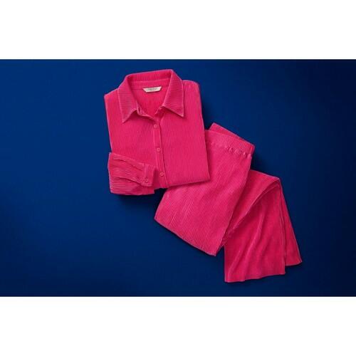 Nine.Eight Womens Plisse Pleat Shirt and Pants Set 2-Piece