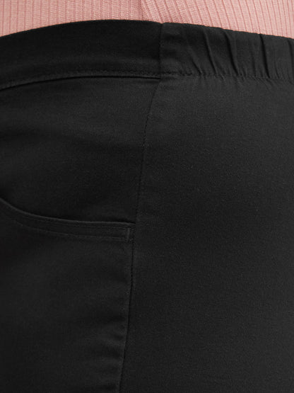 JMS Just My Size by Hanes Womens Plus&Petites Pull On 2-Pocket Pants Black Sz 4X