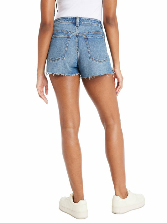No Boundaries Juniors Seamed Denim Shorts Medium Wash Size 13