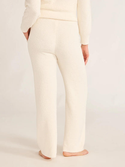 Joyspun Womens Chenille Pull-On Pants Winter White Size L