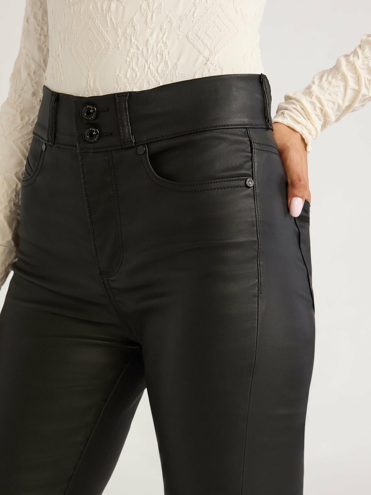 Sofia Jeans Womens Eva Contouring Skinny High Rise Jeans 27" Inseam Black Size 6