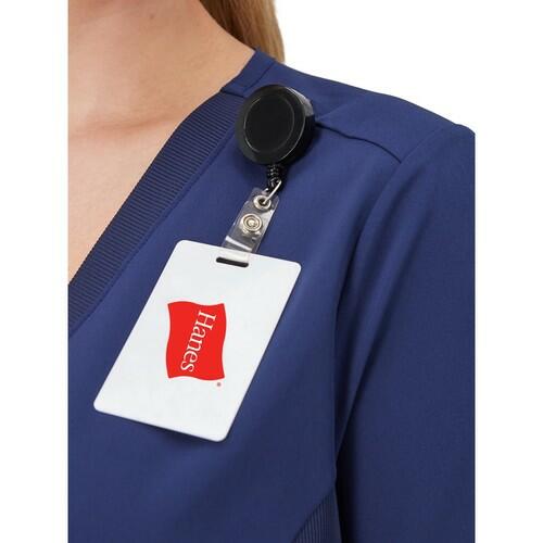 Hanes Comfort Fit Scrubs Women s Scrub Top New Ebony M