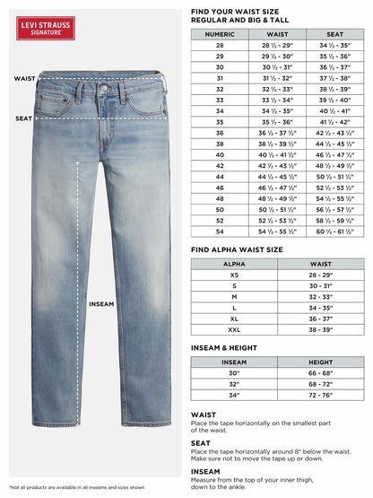 Levi Strauss Signature Mens Athletic Fit Hybrid Pants Deep Depths Size 30x30