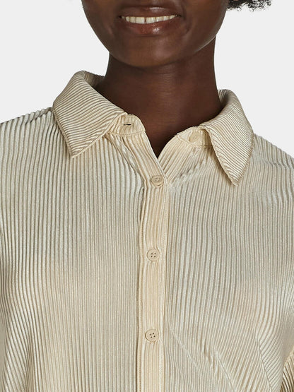 Nine.Eight Womens Plisse Pleat Shirt and Pants Set 2-Piece