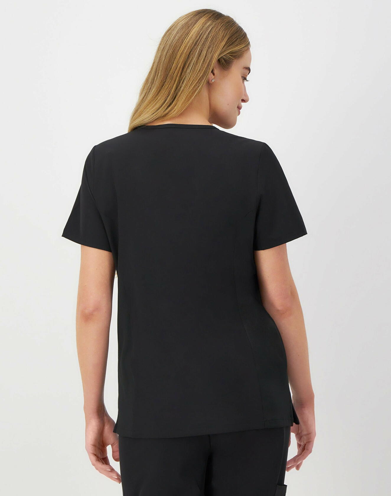 Hanes Comfort Fit Scrubs Women s Scrub Top New Ebony M