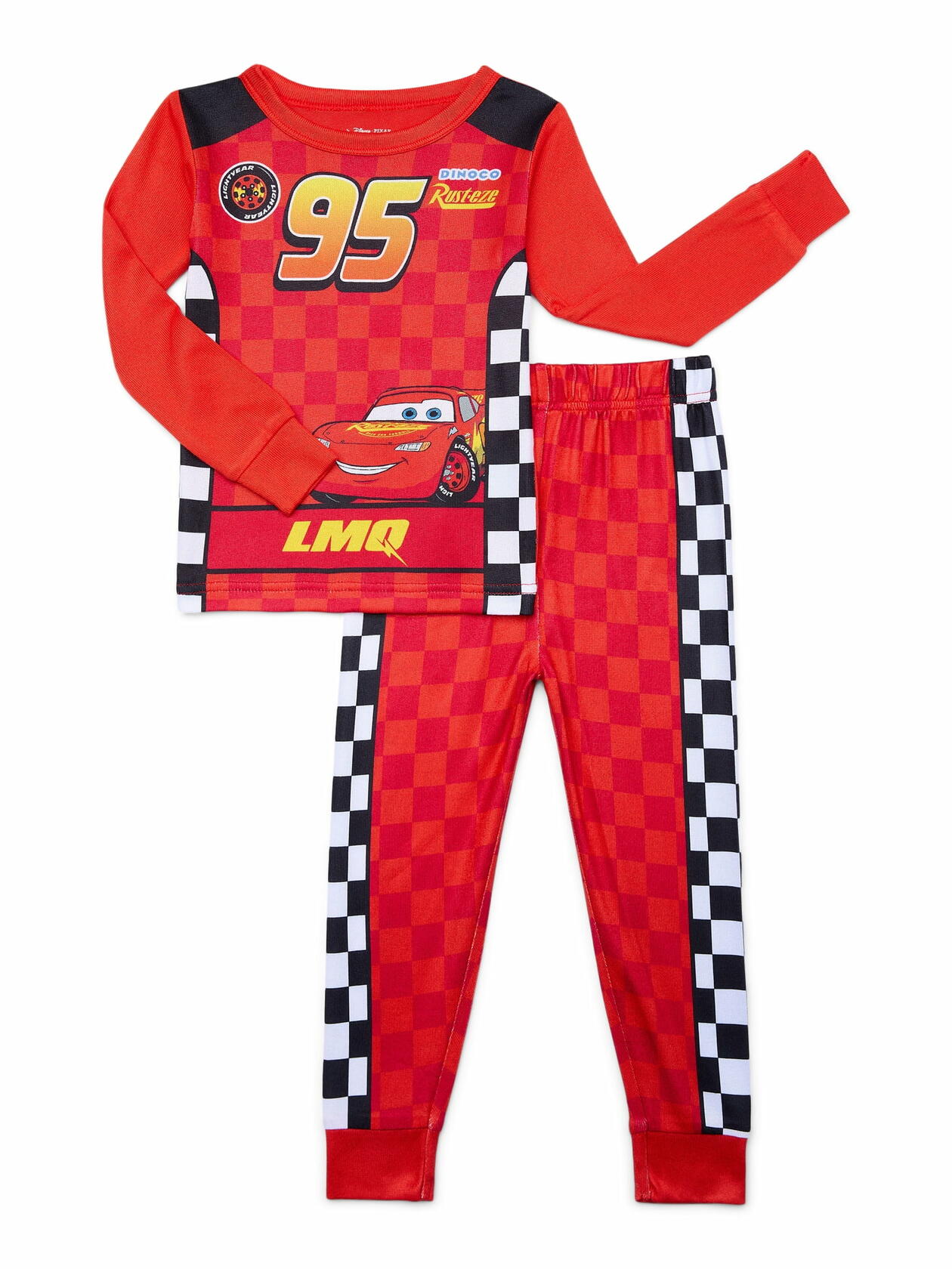 Character Toddler Boy Cosplay Snug Fit Pajama Set 2-Piece Cars /Red Size 3T