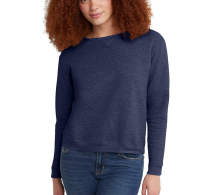Hanes EcoSmart Womens Fleece Sweatshirt V-Notch