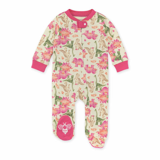 Burts Bees Baby Girls Footed One-piece Pajamas Honeydew Size 0-3M