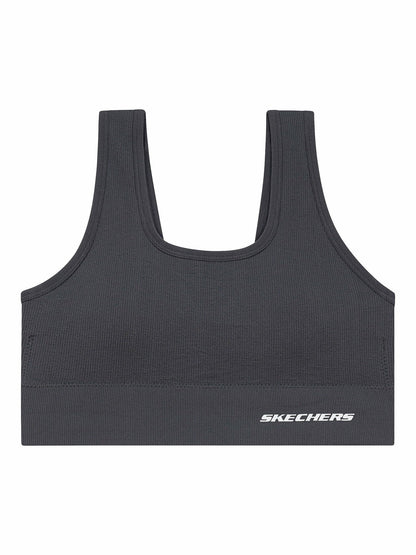 Skechers Womens Double Scoop Sports Bra Nine Iron Size M