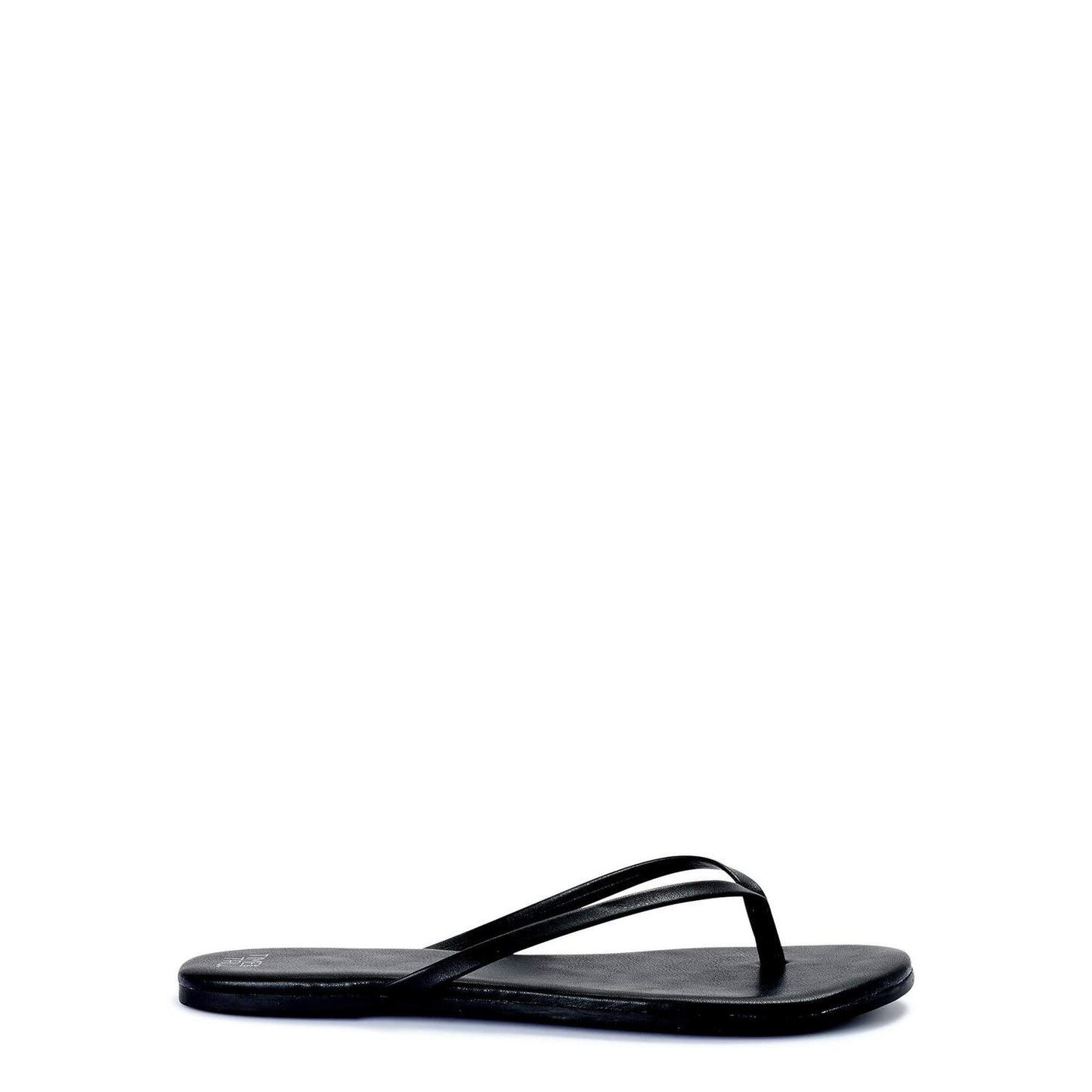 Time and Tru Womens Barely There Thong Sandals Black Size 7