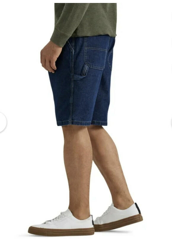 Wrangler Mens and Big Mens Relaxed Fit Carpenter Denim Short Dark Vintage Sz 32