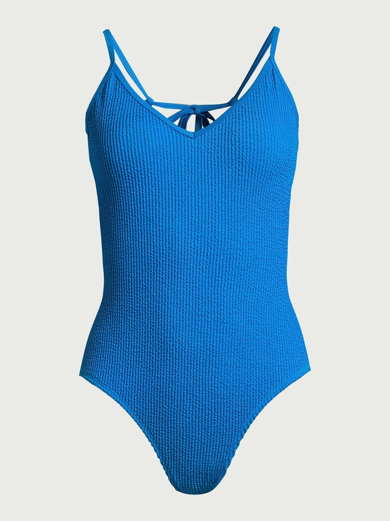 No Boundaries Juniors Crinkle One Piece Swimsuit Summer Lagoon Size S