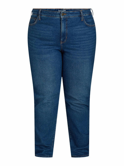 Terra & Sky Womens Plus Size Core Straight Leg Jeans Retro Size 18W