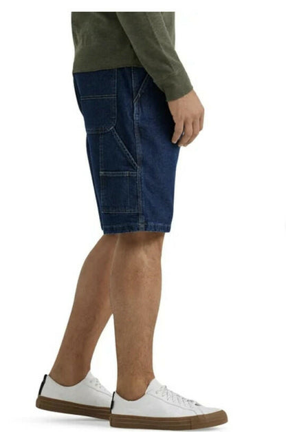 Wrangler Mens and Big Mens Relaxed Fit Carpenter Denim Short Dark Vintage Sz 32