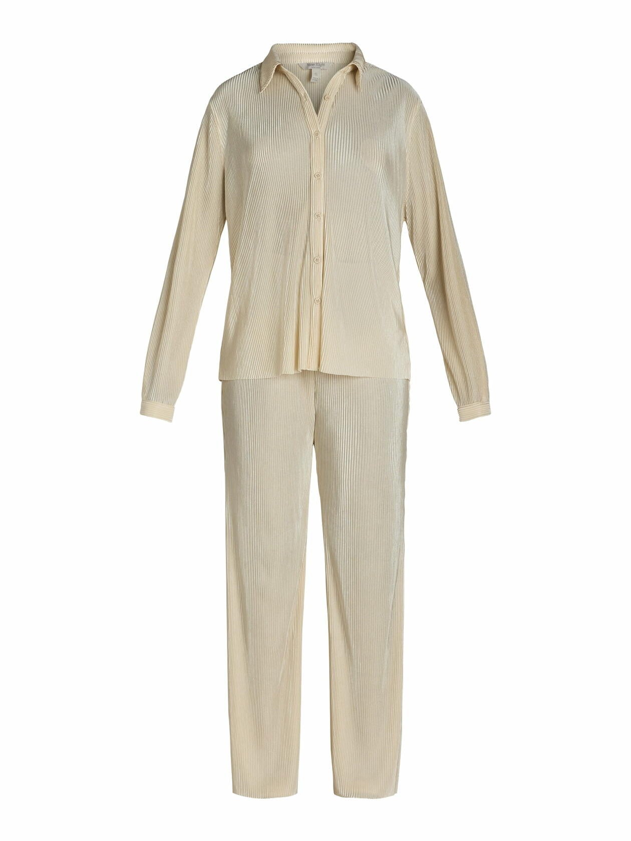 Nine.Eight Womens Plisse Pleat Shirt and Pants Set 2-Piece