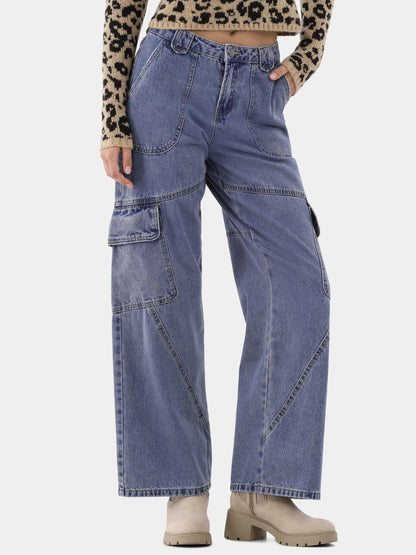 No Boundaries Wide Leg Cargo Pants Womens