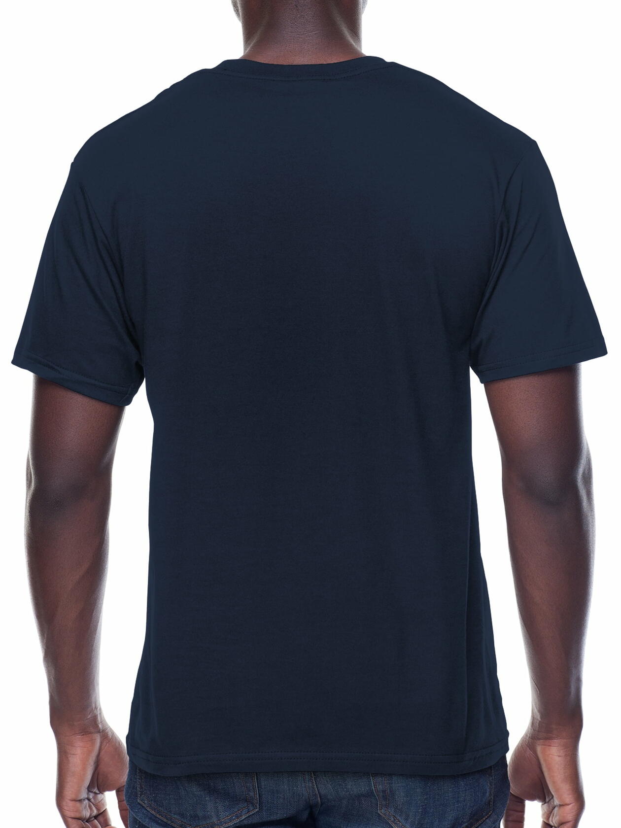 Super Mario Mens Graphic Crew Neck T-Shirt Run Group Navy Size S