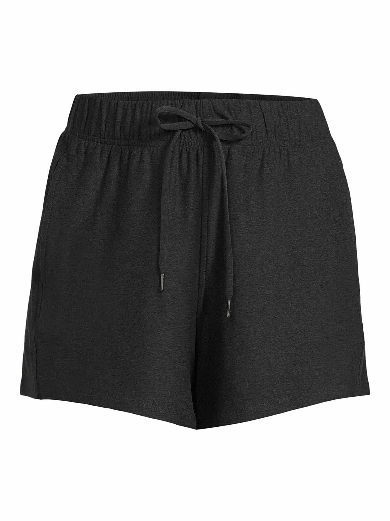 Athletic Works Womens ButterCore Soft  Gym Shorts Black Heather Size S (4-6)