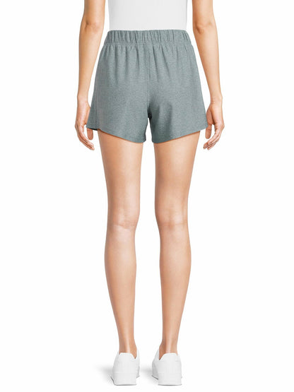 Athletic Works Womens ButterCore Soft Gym Shorts Greyed Teal Spacedye Sz XXL(20)