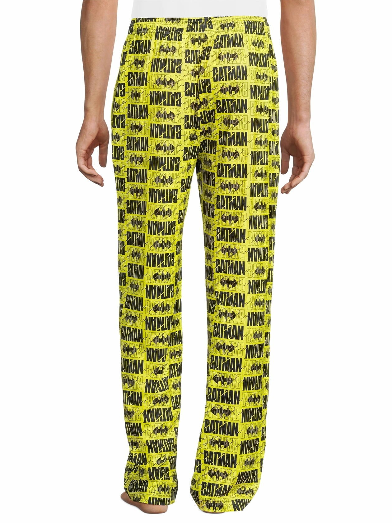 Batman Mens Sleep Pants Yellow Size S