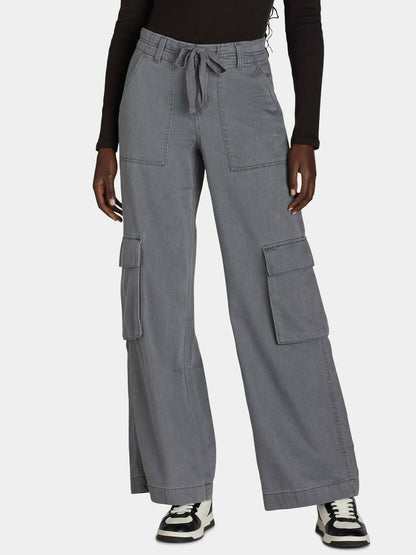 Time and Tru Womens Drawstring Cargo Pants
