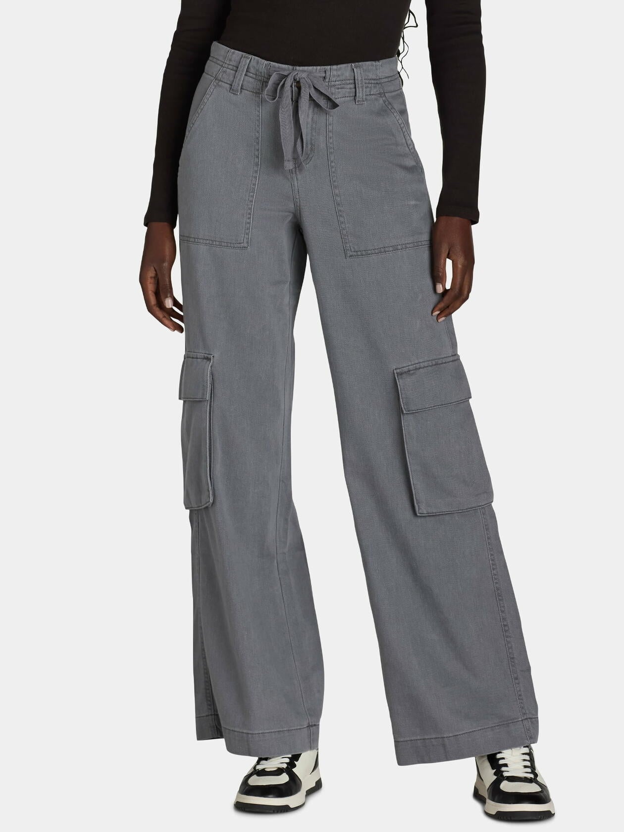 Time and Tru Womens Drawstring Cargo Pants