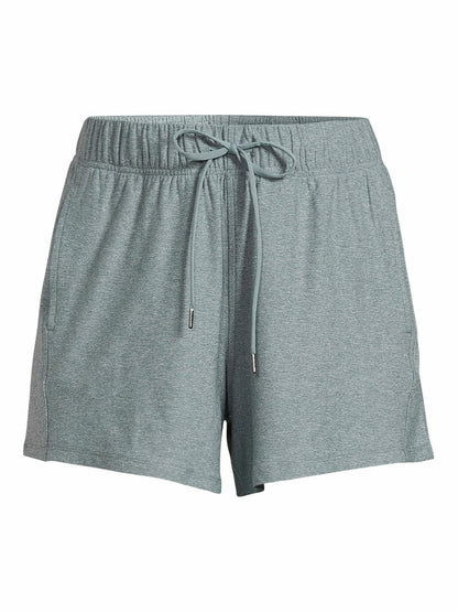 Athletic Works Womens ButterCore Soft Gym Shorts Greyed Teal Spacedye Sz XXL(20)