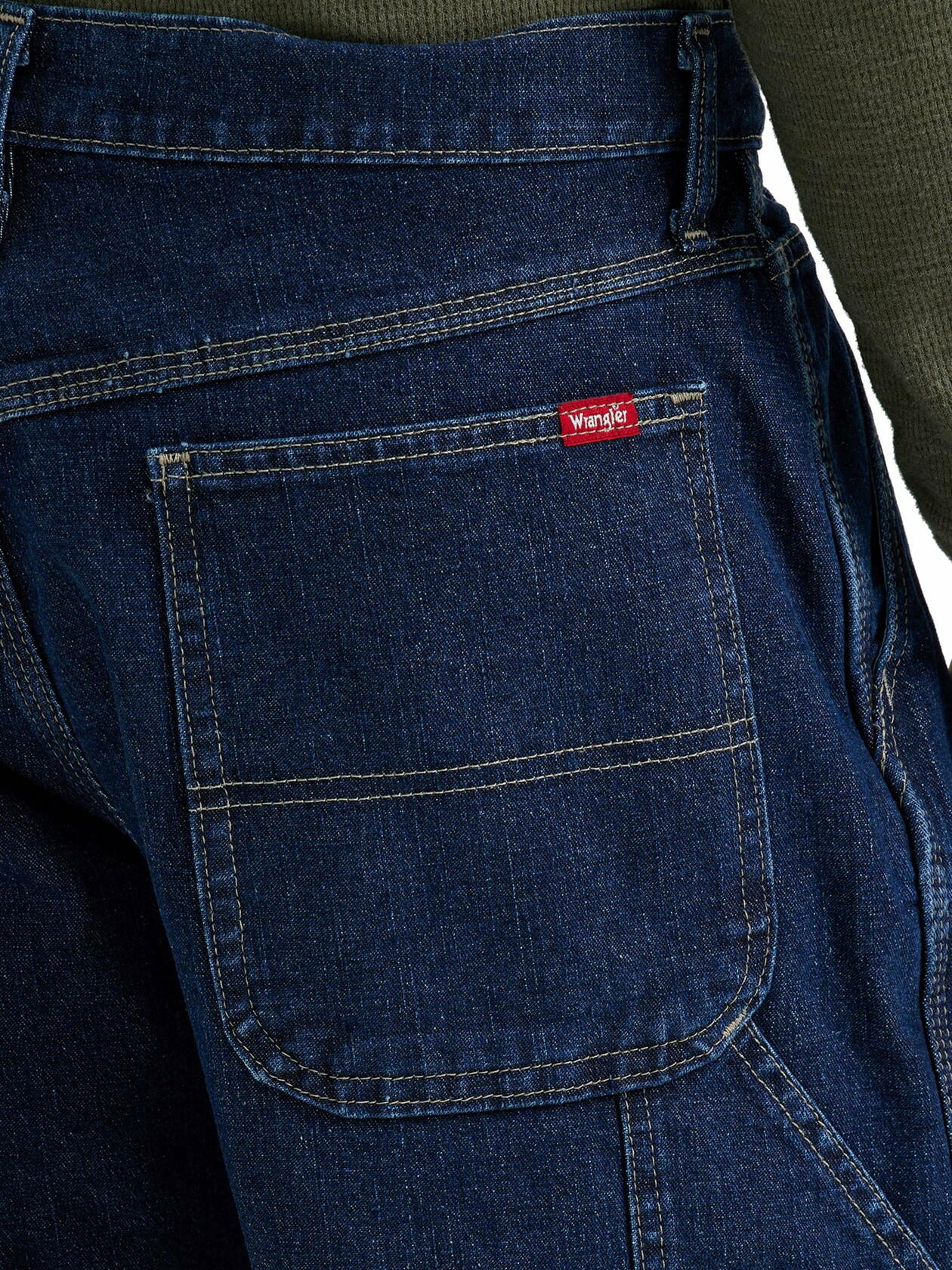 Wrangler Mens and Big Mens Relaxed Fit Carpenter Denim Short Dark Vintage Sz 32