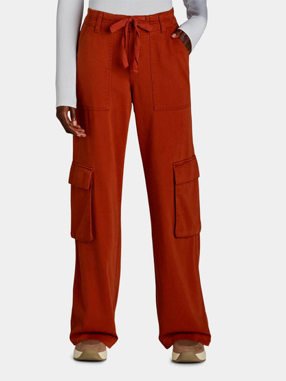 Time and Tru Womens Drawstring Cargo Pants
