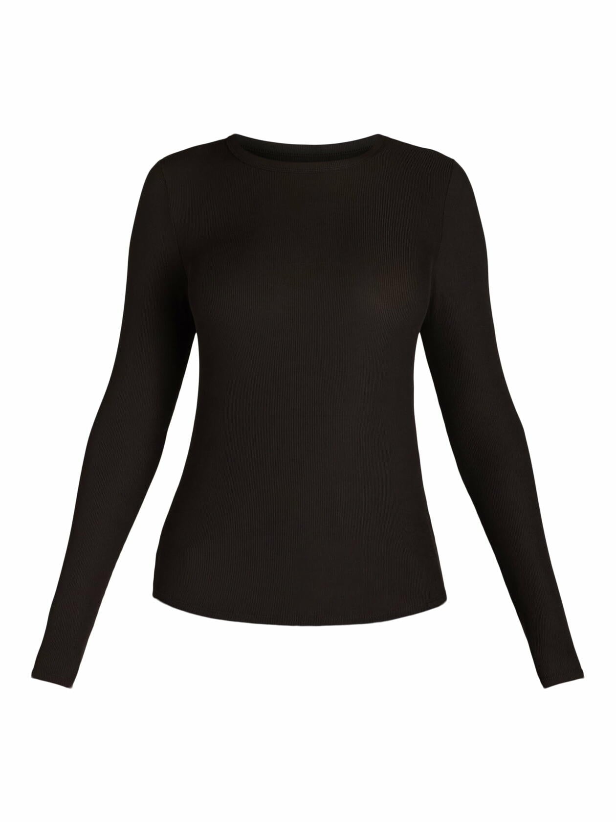 No Boundaries Ribbed Crewneck Tee 2-Pack Womens Brilliant Red/Black Soot Size S