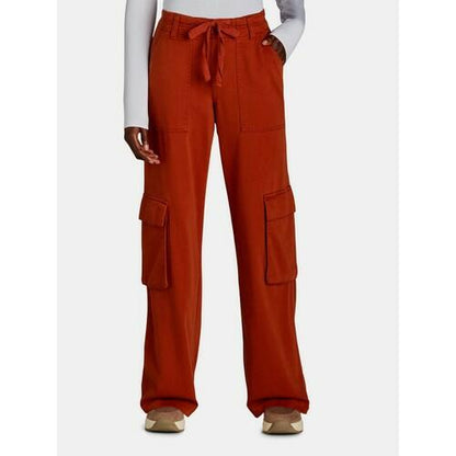 Time and Tru Womens Drawstring Cargo Pants