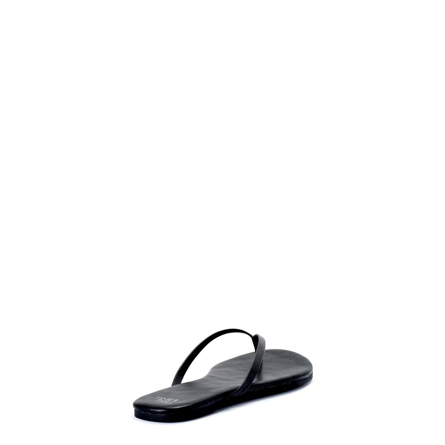 Time and Tru Womens Barely There Thong Sandals Black Size 7
