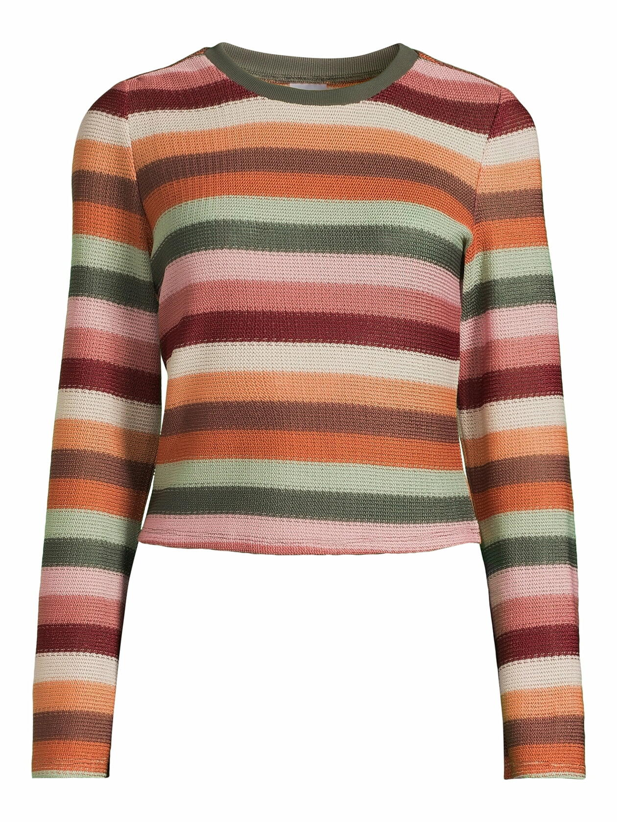 No Boundaries Juniors Bell Sleeve Crochet Top Green Midnight Size XL