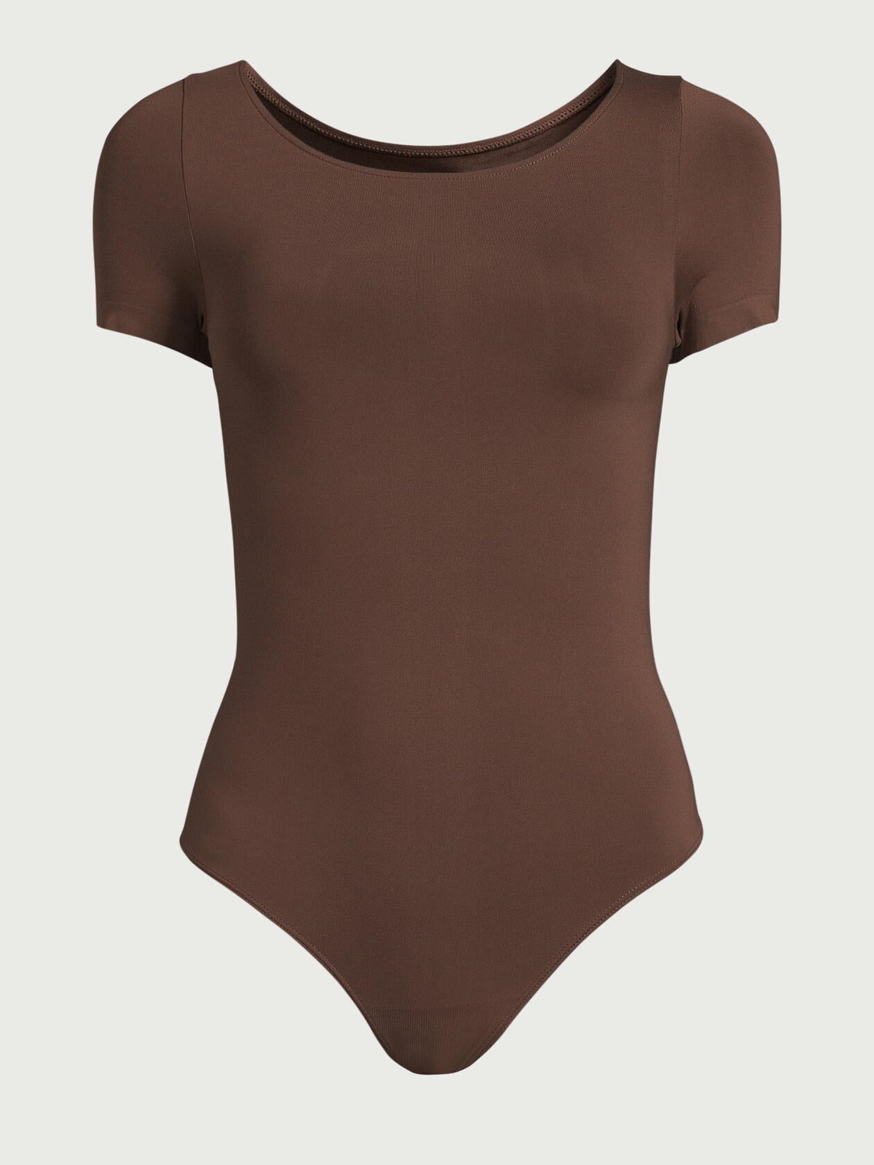 Scoop Womens Crew Neck Bodysuit with Short Sleeves