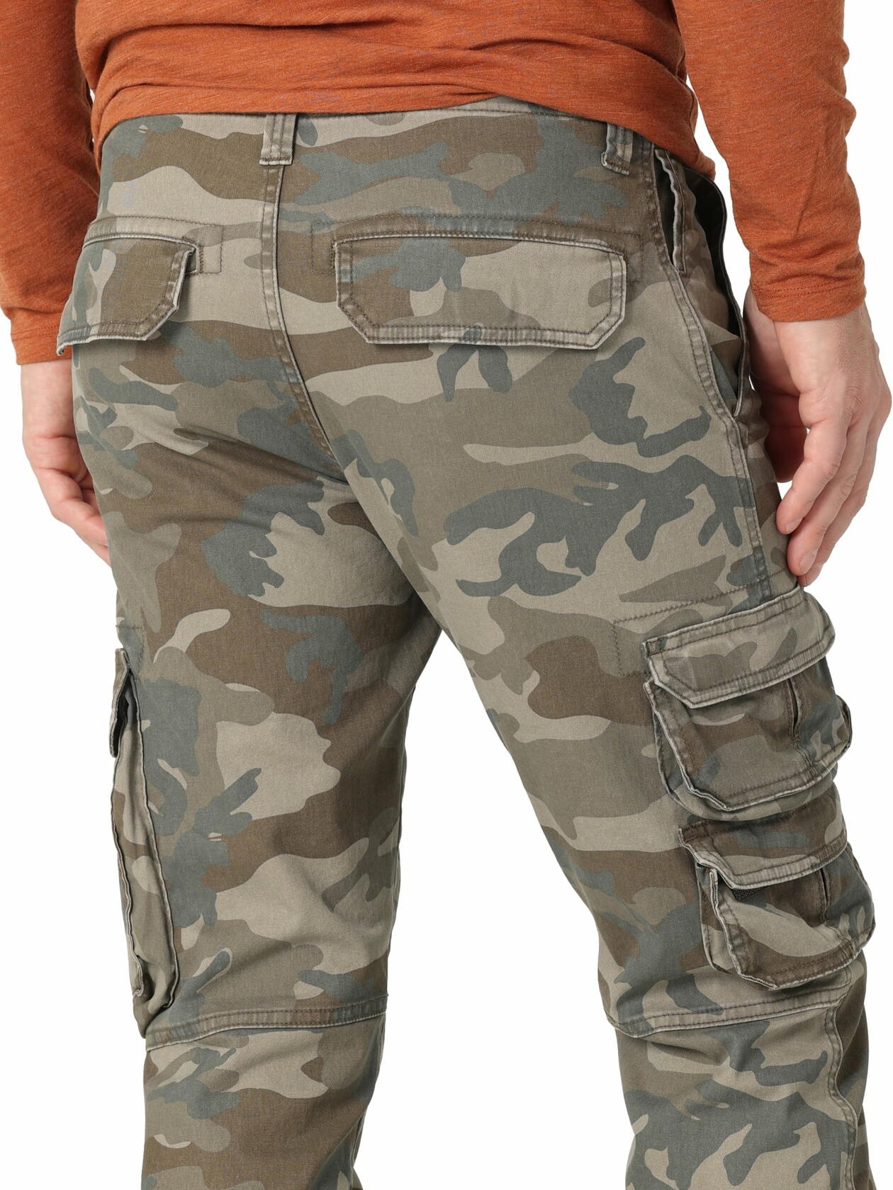 Wrangler Mens Stretch Taper Leg Regular Fit Cargo Pant