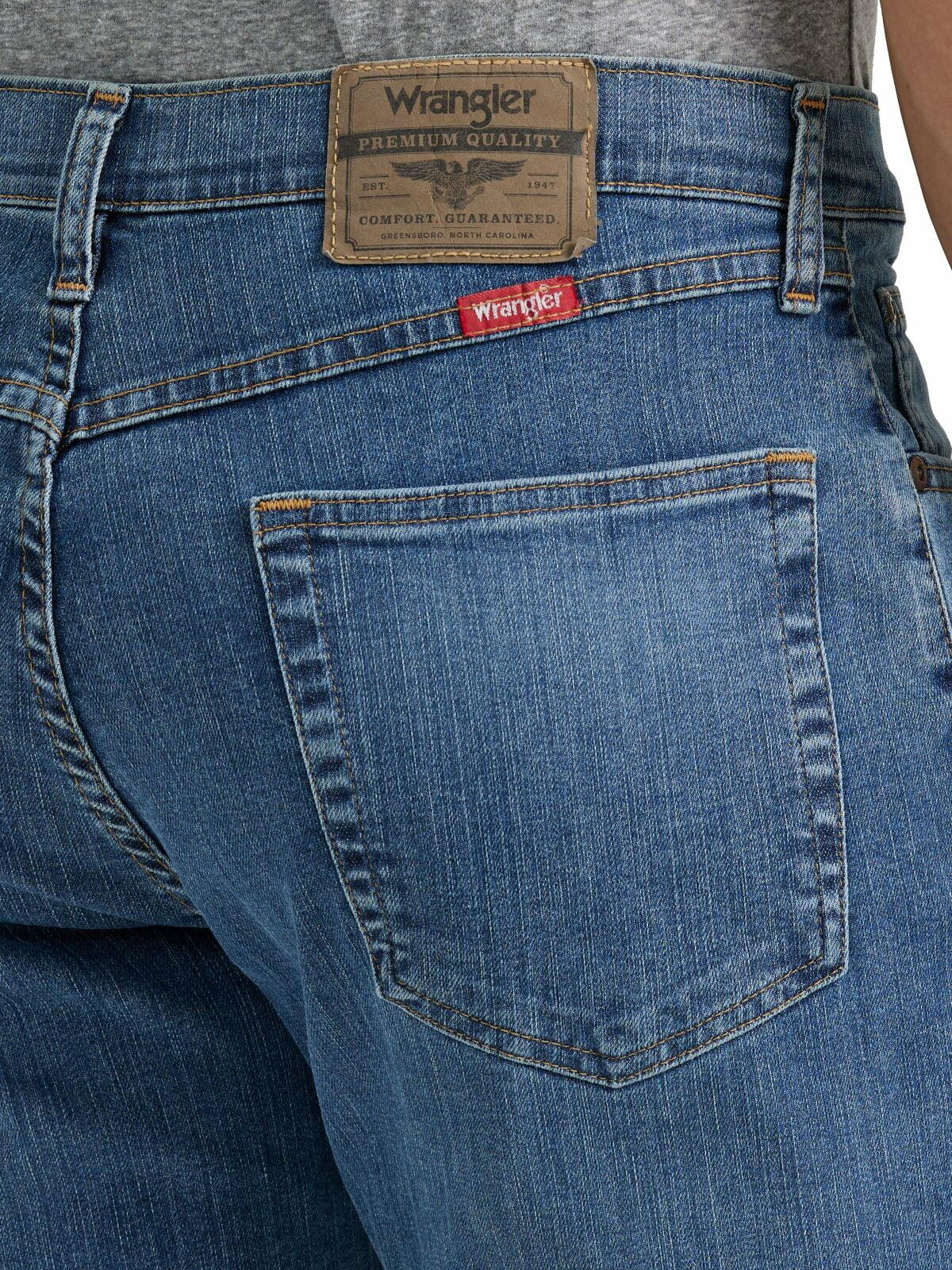 Wrangler Mens and Big Mens Relaxed Fit Jeans with Flex Slate Size 40x32