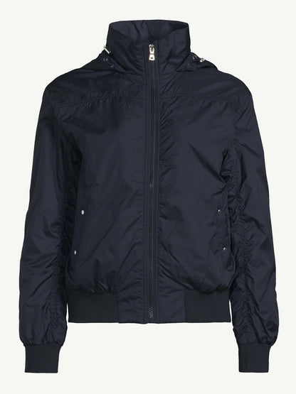 Sofia Active Womens Water Resistant Ruched Bomber Jacket Anthracite Size XXL(20)