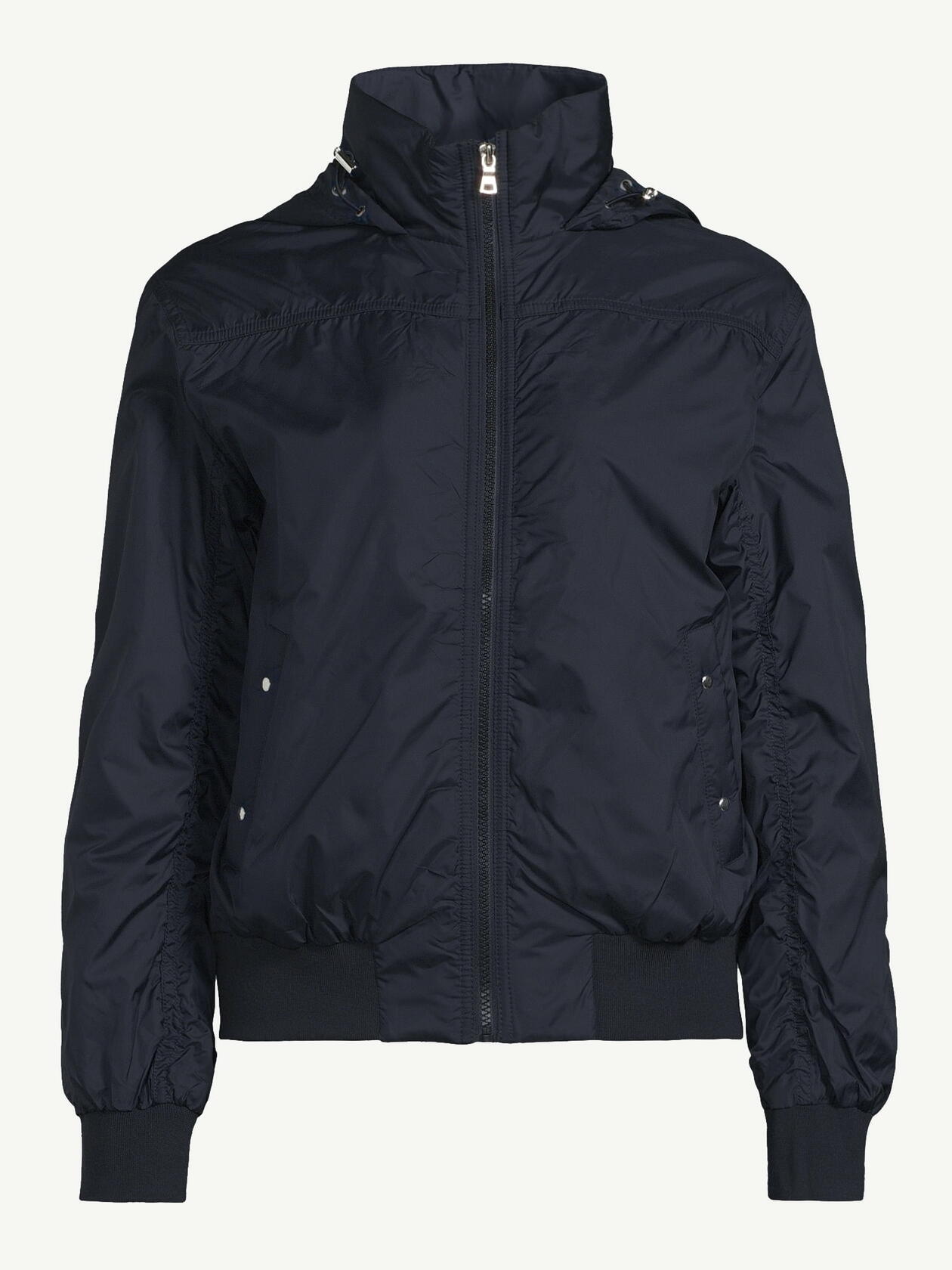 Sofia Active Womens Water Resistant Ruched Bomber Jacket Anthracite Size XXL(20)