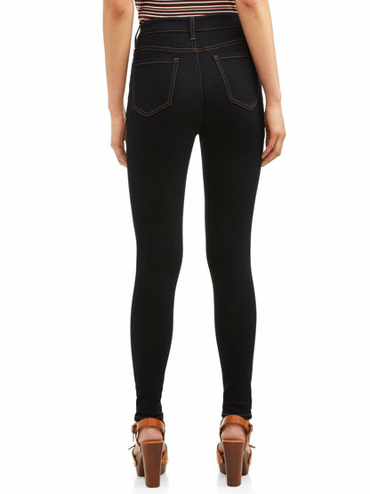 No Boundaries Juniors High Rise Skinny Jeans Rinse Size 1