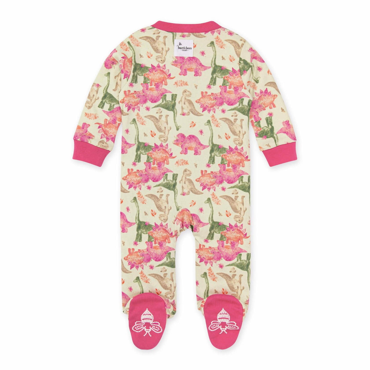 Burts Bees Baby Girls Footed One-piece Pajamas Honeydew Size 0-3M