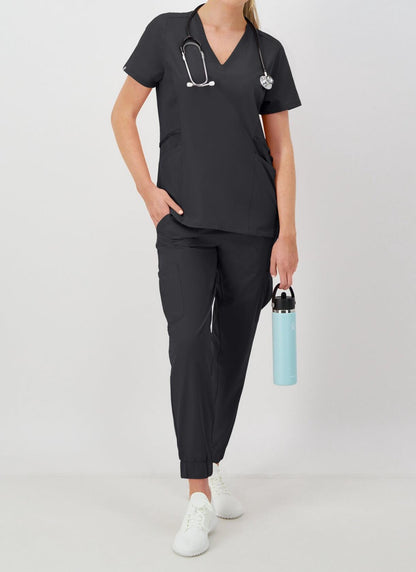 Hanes Comfort Fit Scrubs Women s Scrub Top New Ebony M