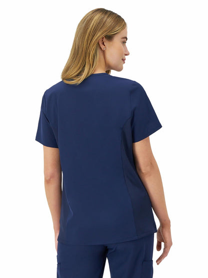 Hanes Comfort Fit Scrubs Women s Scrub Top New Ebony M