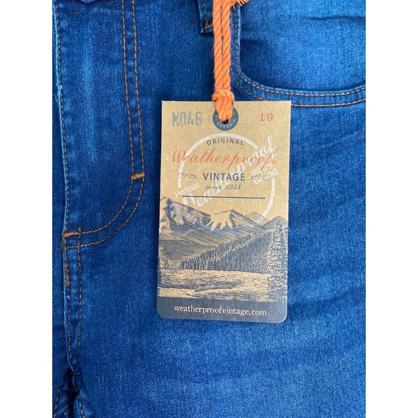 Weatherproof Vintage Boys Jeans Indigo Knit Denim Wash Skinny Fit Jeans Size 10