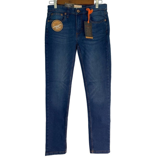 Weatherproof Vintage Boys Jeans Indigo Knit Denim Wash Skinny Fit Jeans Size 10
